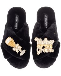 Laines London - Classic Laines Slippers With Mother Of The Groom Brooches - Lyst