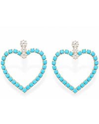 The Pink Reef - Big Love Rhinestone Earring - Lyst