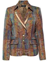 LAHIVE - Neutrals Hollywood Brocade Blazer - Lyst