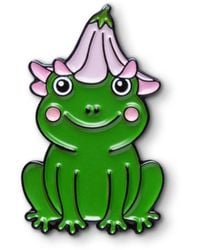 Make Heads Turn - Enamel Pin Frog With A Flower Hat - Lyst