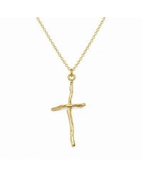 Mother Nature Jewelry - Cross Branch Necklace, Handmade Tree Pendant - Lyst