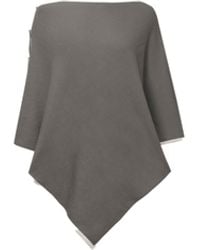 James Lakeland - Button Detail Poncho Top - Lyst
