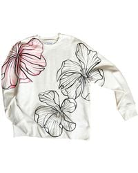 Quillattire - Hand Painted Abstract Flower Sweatshirt - Lyst