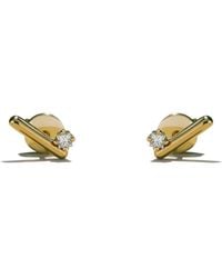 Onia - Diamond Bar Studs - Lyst