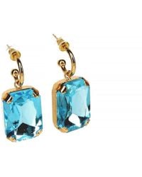 Addicted - Noemi Plated Earrings With Light Crystal - Lyst