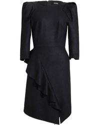 Smart and Joy - Suede Structured Tailor Dress - Lyst