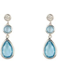 LÁTELITA London - Tuscany Gemstone Drop Earring Silver Blue Topaz Hydro - Lyst
