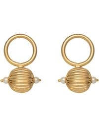 Meraki by Rashmi Bajaj - Luna Plated Dangle Earrings - Lyst