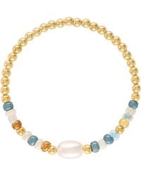 Olivia Le - Shimmer Bead Pearl Bracelet - Lyst