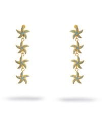 Ebru Jewelry - Starfish Cascade Dangle Earrings - Lyst