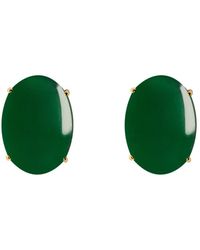 Crystalline Jewellery - Emerald Agate Earrings - Lyst