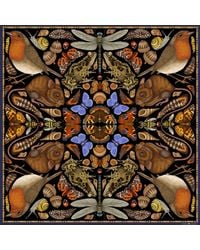 Emily Carter - Neutrals The British Garden Silk Scarf - Lyst