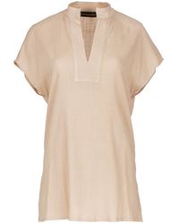 Conquista - Linen Style Sleeveless Top - Lyst