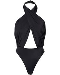 AGGI by HALEWSKI - Liv Body Suit With Open Back - Lyst