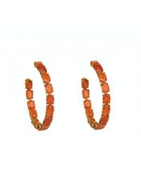 Bounkit - Margaret Hoops Carnelian - Lyst