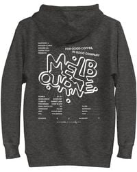 Anchor and Crew - Heather Gustatory Melbourne Coffee Scene Cotton Blend Embroidered Hoodie - Lyst