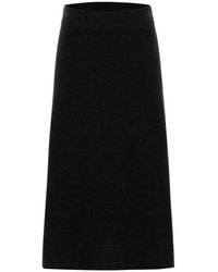 Peraluna - Casual Cashmere Blend Knitwear Midi Flare Skirt - Lyst