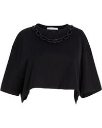 Circular Path - Necklace Crop T-Shirt - Lyst
