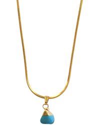 Ziolla Designs - Stone Pendant Necklace - Lyst