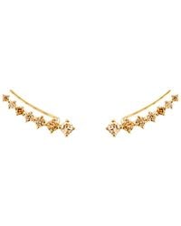 SALLY SKOUFIS - Pure Ear Climber With Made Cz Diamond Stimulant - Lyst