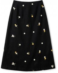 Louche - Buffy Daisy Tweed Midi Skirt - Lyst