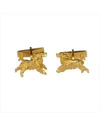 Simon Kemp Jewellers - Leaping Spaniel Cufflinks Eighteen Carat On Solid Sterling - Lyst