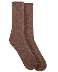 Paul James Knitwear - Alpaca Kenilworth Lounge Socks - Lyst