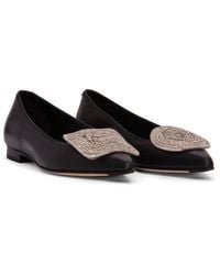 Beautiisoles by Robyn Shreiber Made in Italy - Bonnie Leather Ballerina Comfortable For Work & Dressy Valentine Evening Flat - Lyst