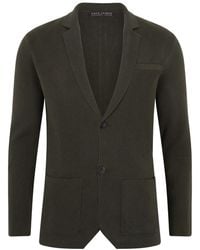 Paul James Knitwear - Lightweight Organic Cotton Luca Linen Knitted Blazer - Lyst