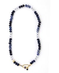 Shar Oke - Gemstone Silk Knotted Necklace - Lyst