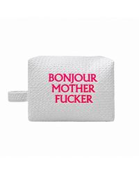 Lilly Loves - Bonjour Mf Waffle Weave Cosmetic Bag - Lyst