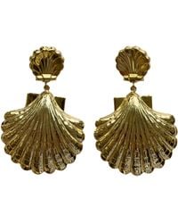 Laura Gray - Classic Double Shell Earrings - Lyst