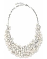 Saachi - Cascading Pearl Statement Necklace - Lyst