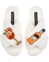 Laines London - Classic Laines Slippers With Summer Spritzer Brooches - Lyst