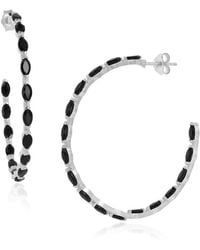 Moon London - Epic Spinel Large Sterling Hoops - Lyst