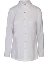 Haris Cotton - Solid Linen Shirt With Long Sleeved - Lyst