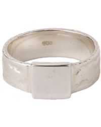 NASI SILVER - Chunky Roccia I.D. Ring - Lyst