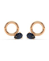 Onia - Sapphire Donut Studs - Lyst