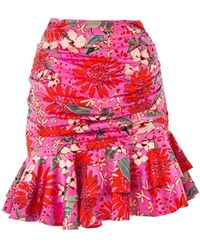 Lita Couture - Summer Bouquet Mini Ruffle Skirt - Lyst