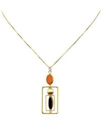 Aracheli Studio - And Caramel Vintage German Glass Beads Art Deco Necklace - Lyst