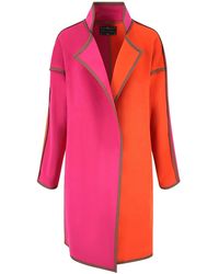 Beatrice von Tresckow - Pink Orange Oversized Cashmere Mix Space Coat - Lyst