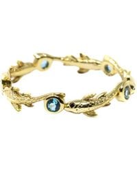 NASI SILVER - Eternity Neshama Fish Band- Topaz - Lyst