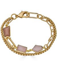 Loni Paul Jewelry - Peach Moonstone & Rose Quartz Bracelet - Lyst