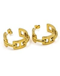 Superdivajewellery - Geo Hoop Earrings - Lyst
