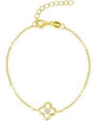Spero London - Enamel Clover Bracelet Sterling - Lyst