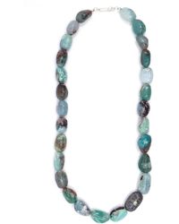 Shar Oke - Madagascar Aquaprase & Labradorite Beaded Necklace - Lyst