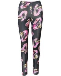 ARTISTA - Rose Crystal Printed Elastic Leggings - Lyst