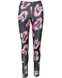 ARTISTA - Rose Crystal Printed Elastic Leggings - Lyst