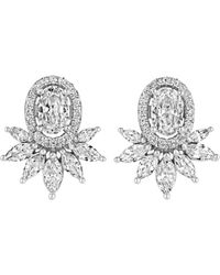 Esterah - Marquise Cluster Studs - Lyst
