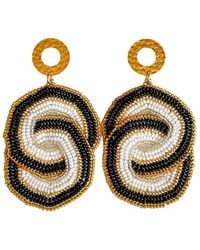 Iliana Arrazola - Crisscrossed Circle Earrings, And - Lyst